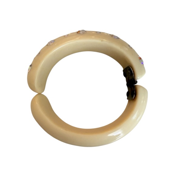 Weiss 1950s-early 1960s Thermoset and AB Clamper Bracelet - Picture 2 of 6